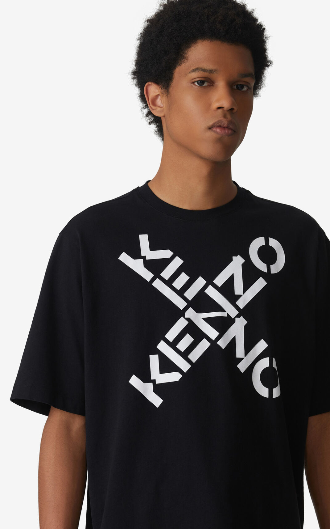 T Shirt Kenzo Homme Sport Big X Noir NDVCS-9481